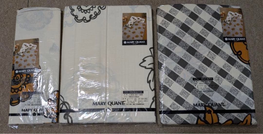 MARY QUANT キルトカバー・フラットシーツ・ピロケースセット