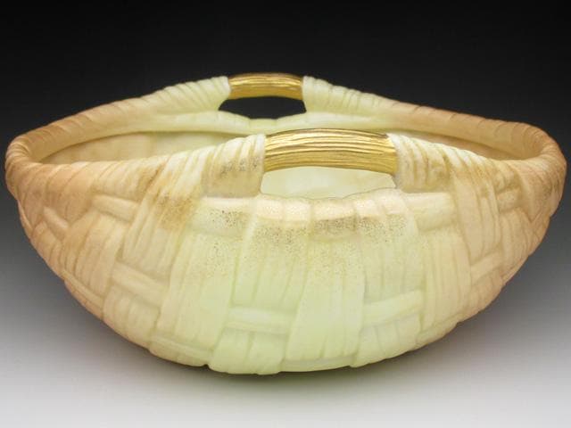 ロイヤルウースター 網笊形草花絵 ボウル 22cm アンティーク 1904年