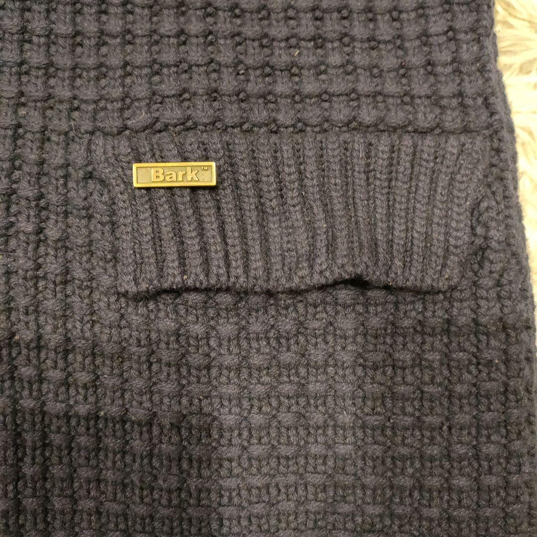 美品 Bark ニット チェスターコート 極厚ニット 迷彩柄 イタリア製