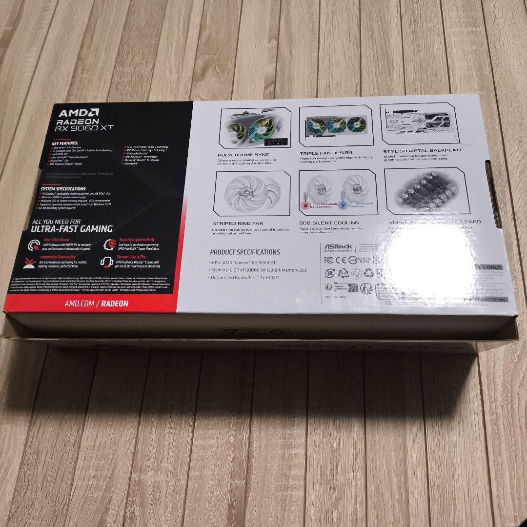 ASRock Radeon RX 9060 XT 8GB グラフィクボード