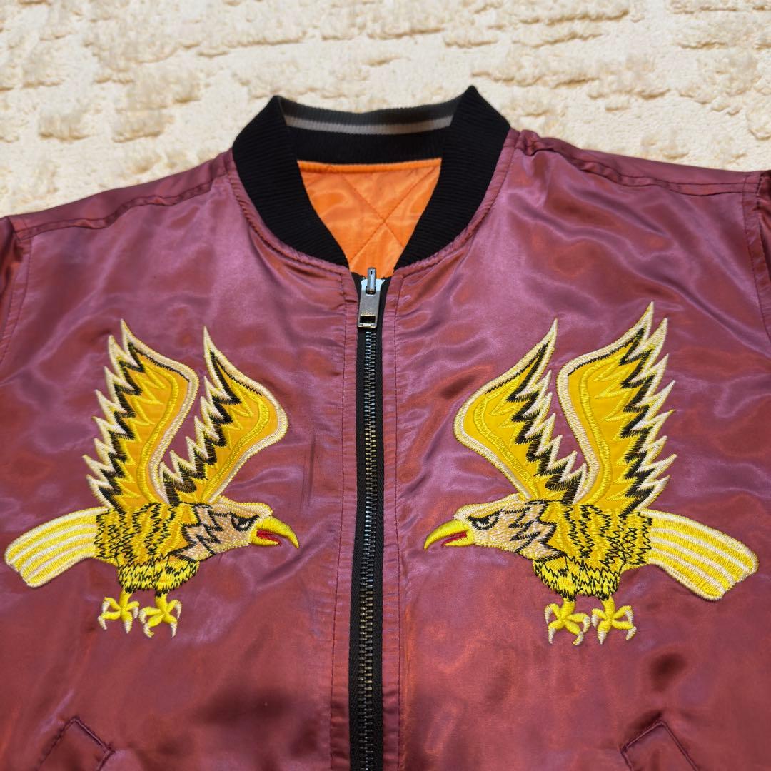 【ディーゼル】Sサイズ MA-1 刺繍デザイン ディーゼル バーガンディ