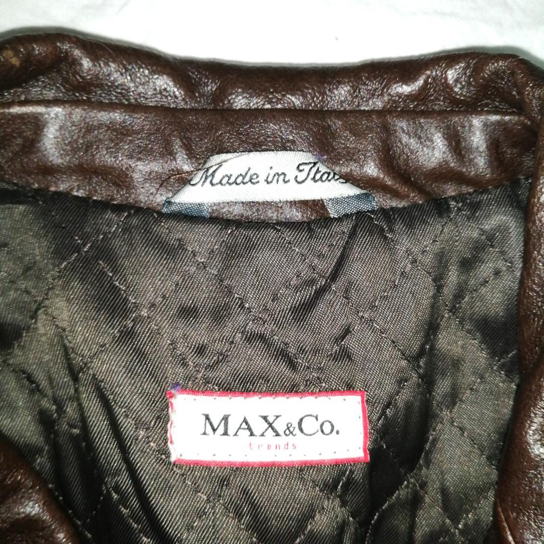 MAX&Co. レザーコート　牛革本革