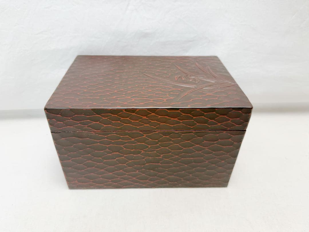 未使用 茶道具 镰倉彫 茶箱セット 茶器揃 茶碗 棗 茶筅 振出 巾筒 等