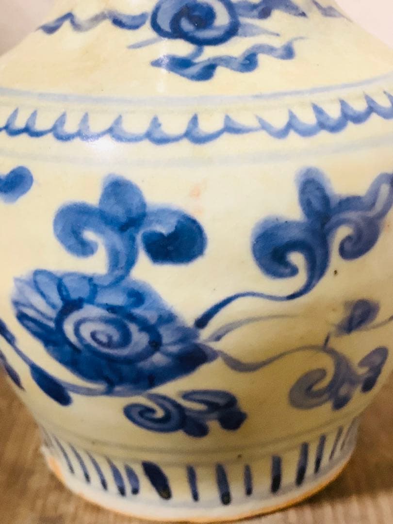 中国明時代早期染付(青花)執壺