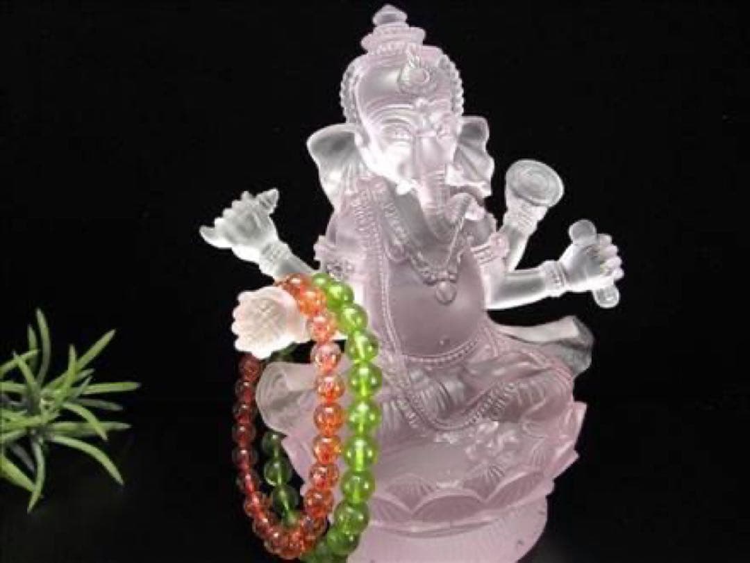 ピンクガネーシャ神★夢の実現を助ける★あらゆる障害を除去して成功に導く守り神★