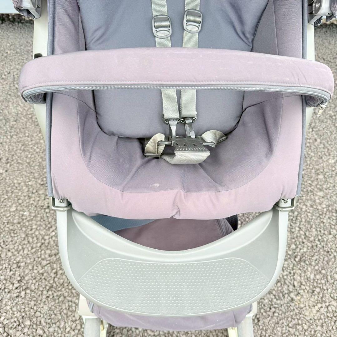 【美品】STOKKE エクスプローリー V4 ネイビー 両対面式ベビーカー