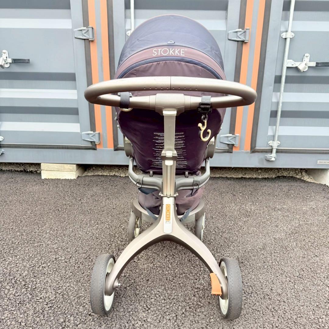 【美品】STOKKE エクスプローリー V4 ネイビー 両対面式ベビーカー