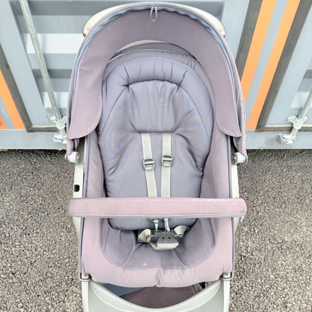 【美品】STOKKE エクスプローリー V4 ネイビー 両対面式ベビーカー