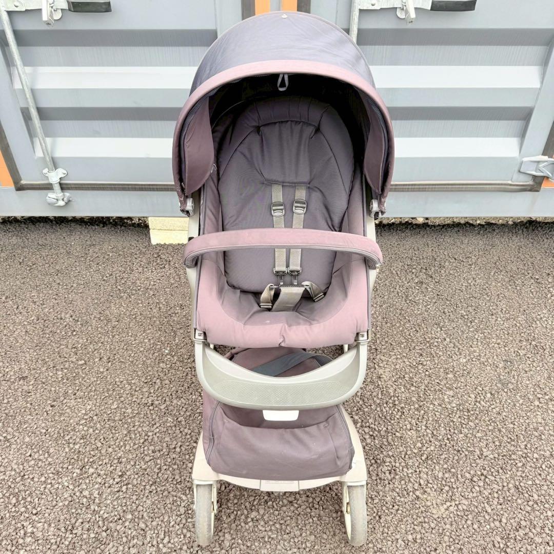 【美品】STOKKE エクスプローリー V4 ネイビー 両対面式ベビーカー