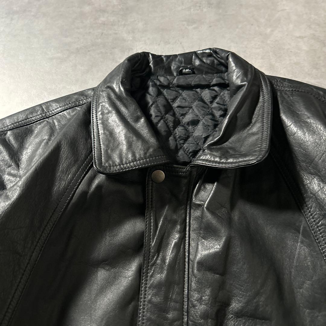 【NA】ヴィンテージ 牛革 本革 レザー ショート ブルゾン ジャケット