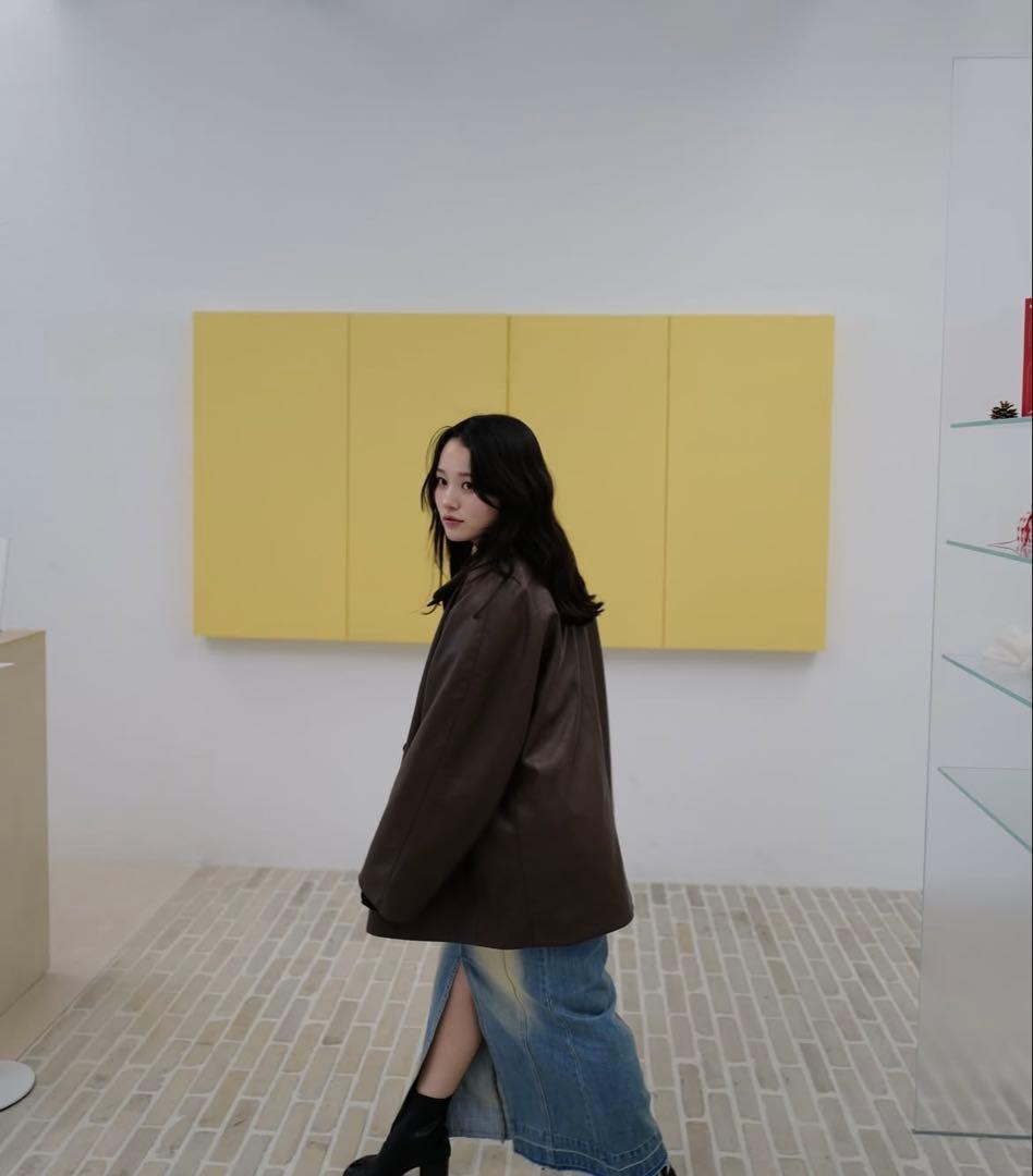 myne なぐもふうか　レザージャケット