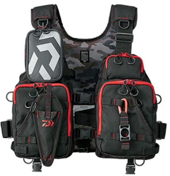 ダイワ(Daiwa) DF-6224 フロートゲームベストフリー ブラックレッド