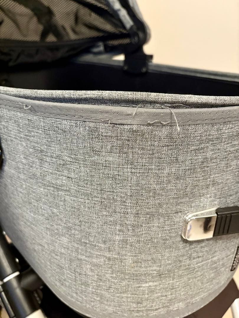 【引き取り限定】AIRBUGGY ペットカート グレー　ラージサイズ