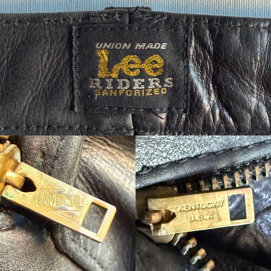 パンツ Lee riders black leather flare pants 32