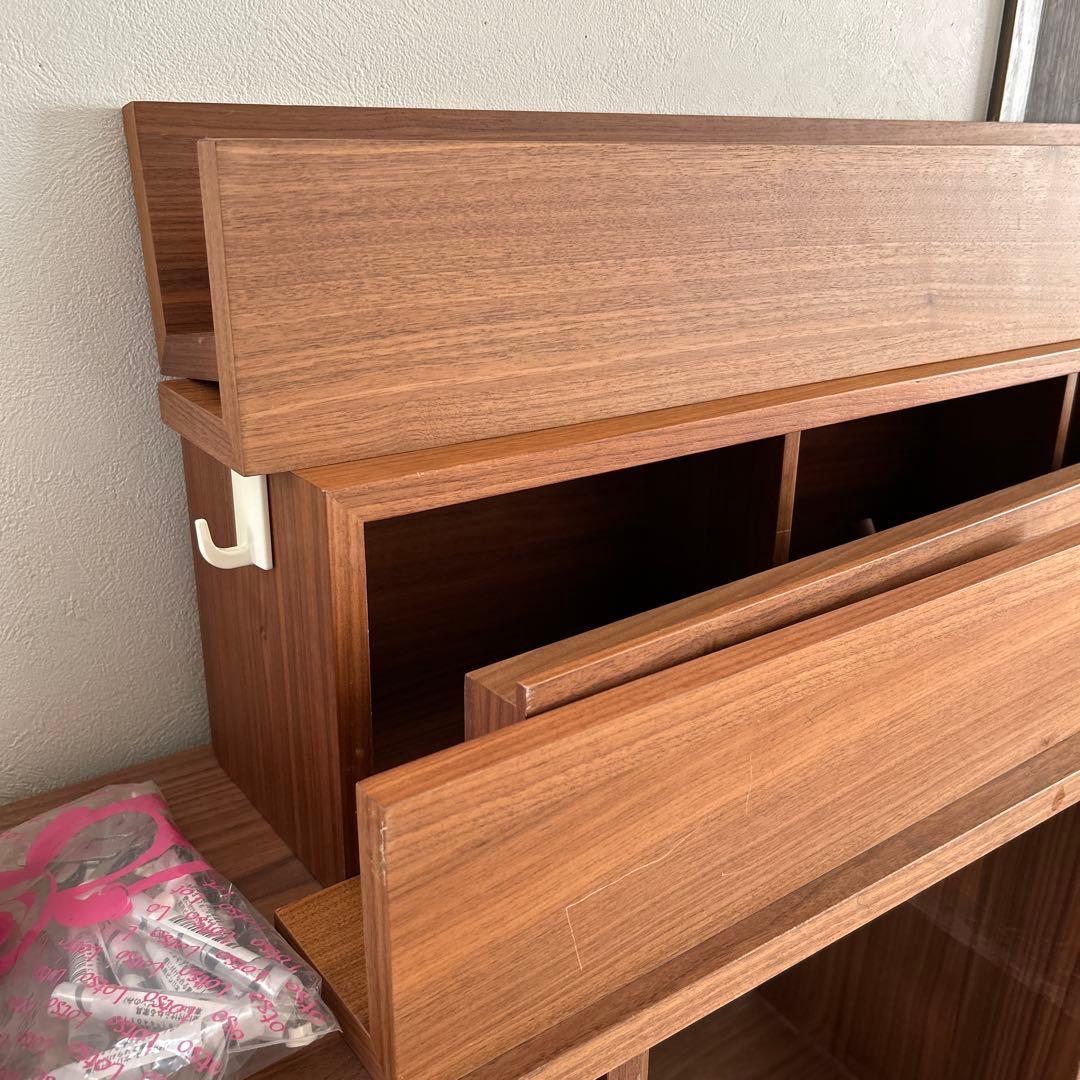 無印良品⭐︎ウォールナット⭐︎スタッキングシェルフ⭐︎壁につけられる家具⭐︎ピンあり