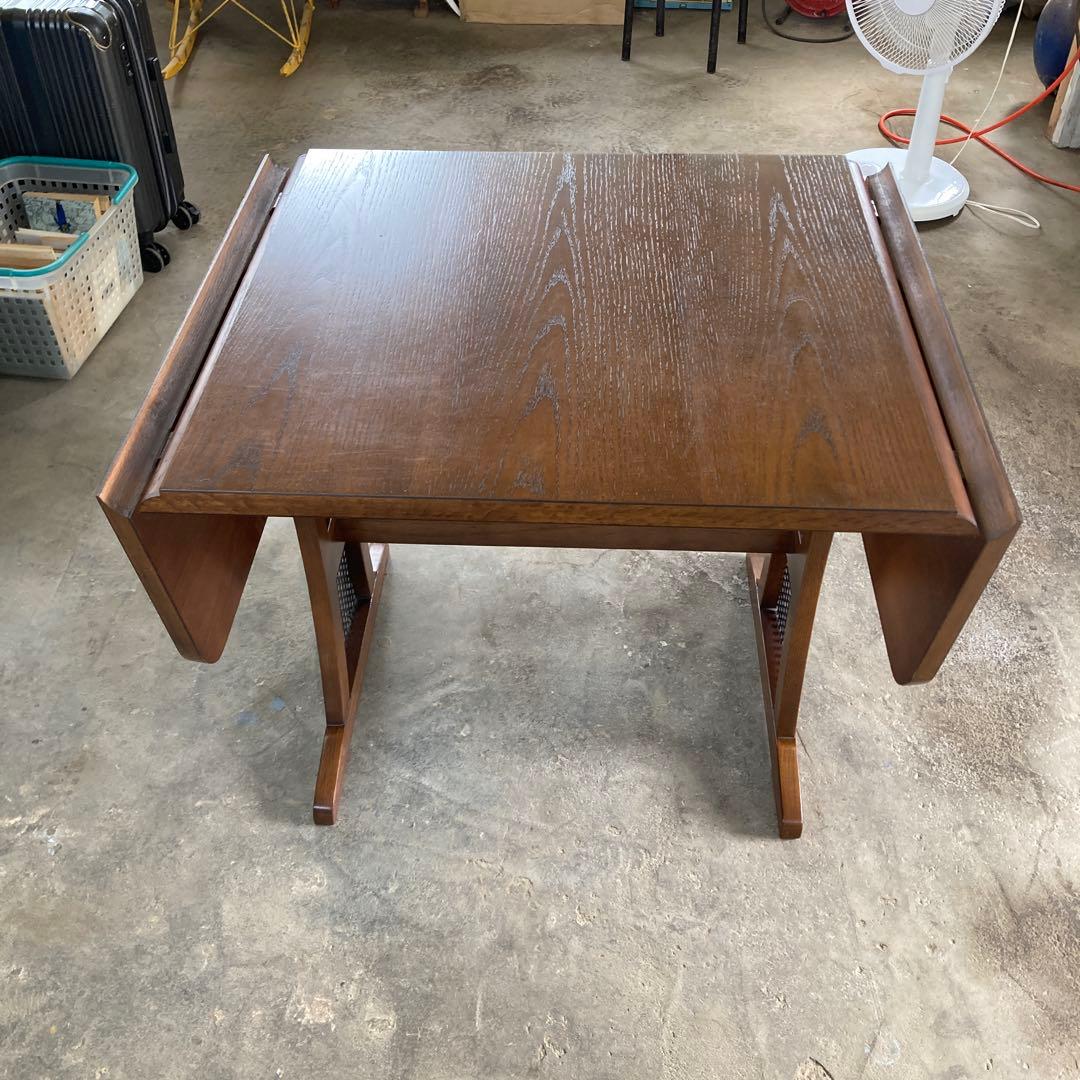 ア*ん様 三越家具 バタフライテーブル ゲートレッグテーブル