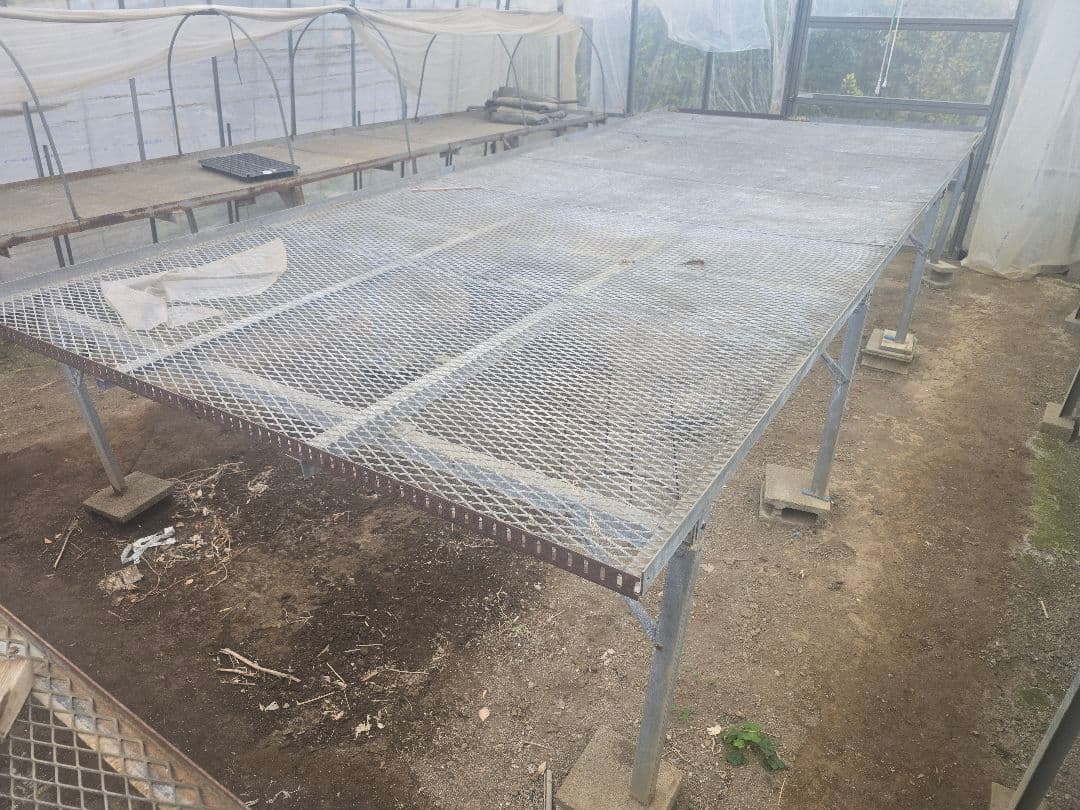 ⑤ 育苗 花 植木 ベンチ (大) 盆栽 エキスパンドメタル