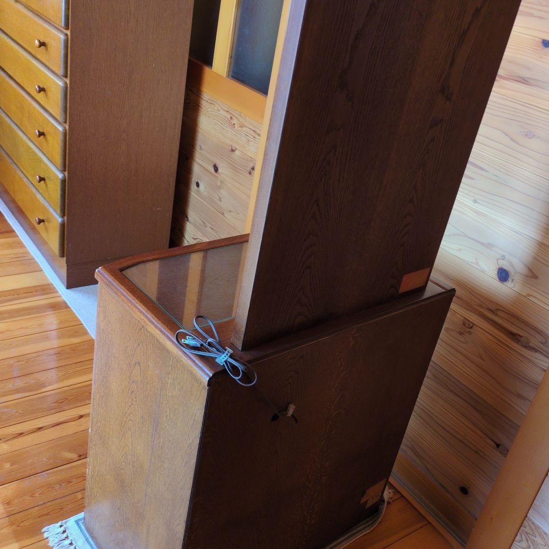 マイナス送料【お引き取り発送どちらでもレトロ】ブラウン 木製 ドレッサー 鏡台