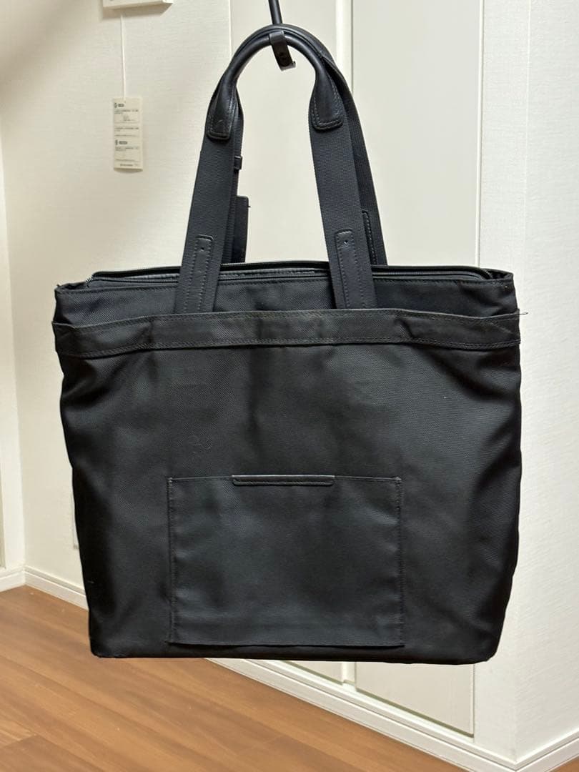 TUMI トートバッグ トゥミ PC収納 バリスティックナイロン 本革 レザー