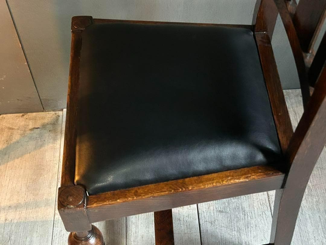 ②　英国　イギリス　ロイズアンティークス　ハイバックチェア　高浮き彫り　GY