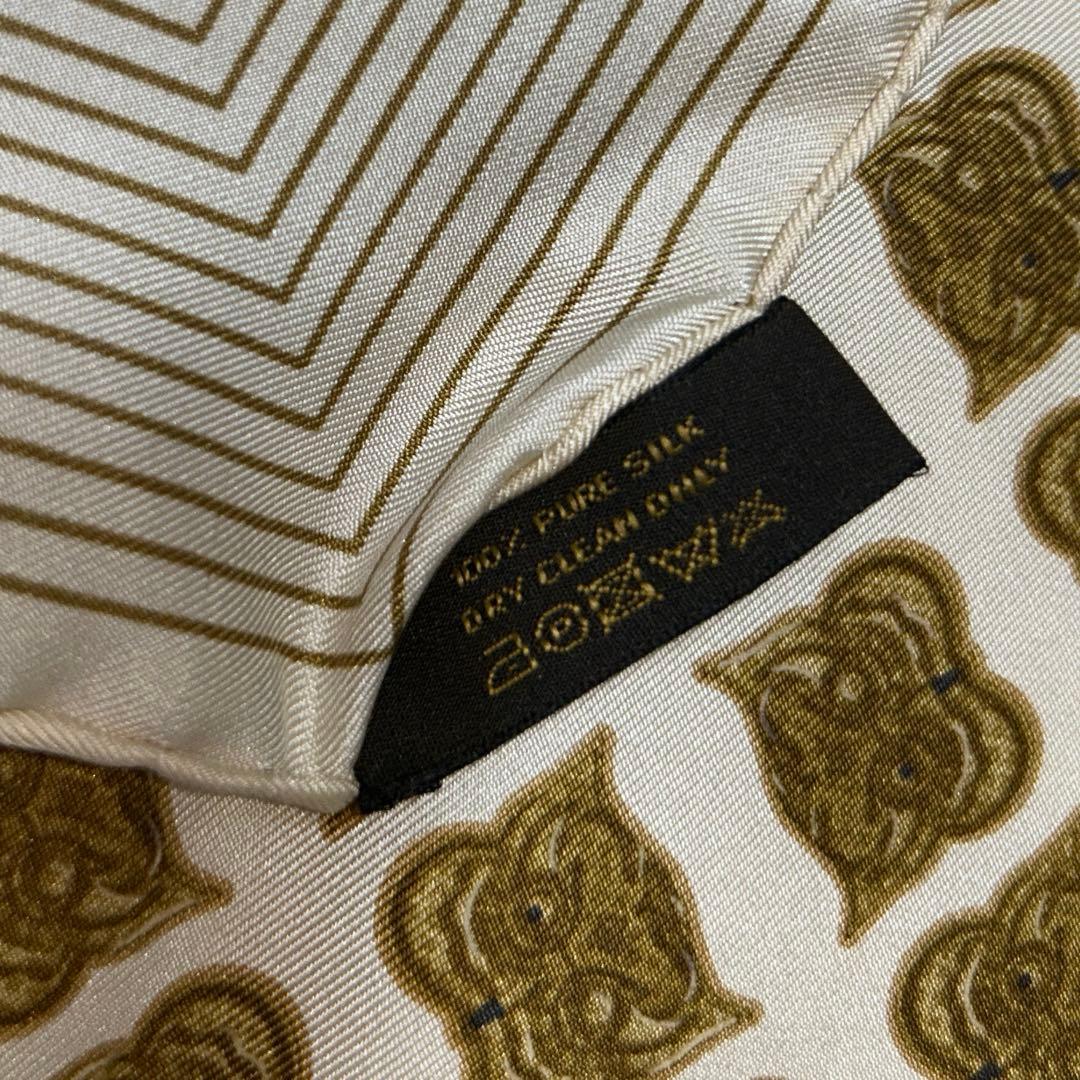 LOUIS VUITTON ルイヴィトンシルクイタリア製スカーフ廃盤未使用箱なし