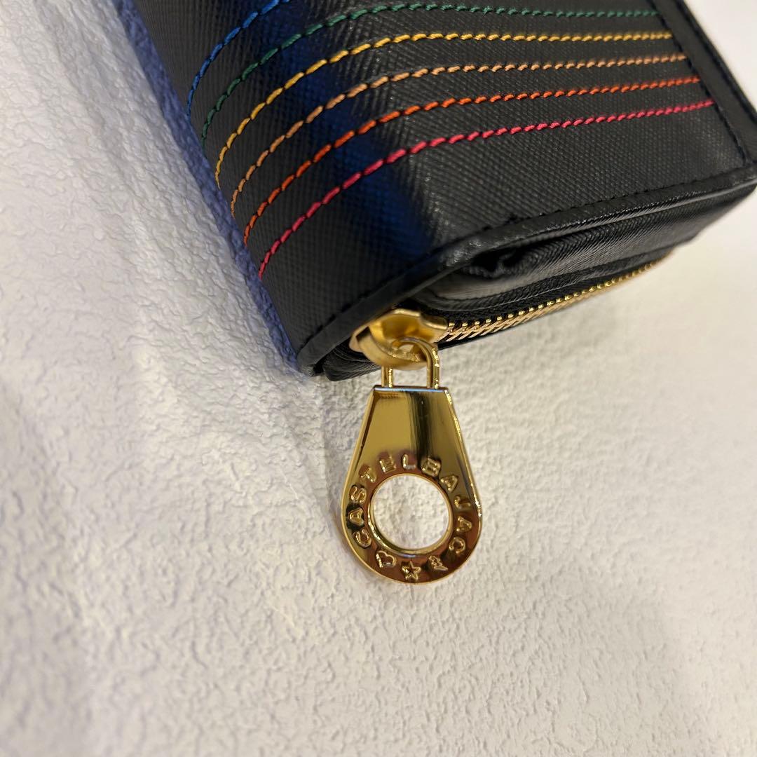 極美品✨CASTELBAJAC シェスト　ラウンドファスナー　長財布　ブラック