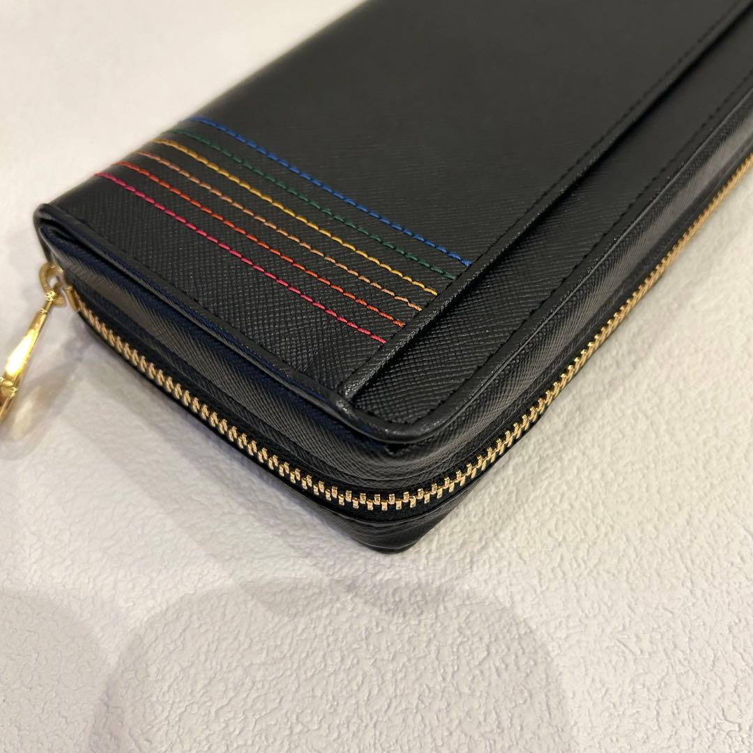 極美品✨CASTELBAJAC シェスト　ラウンドファスナー　長財布　ブラック