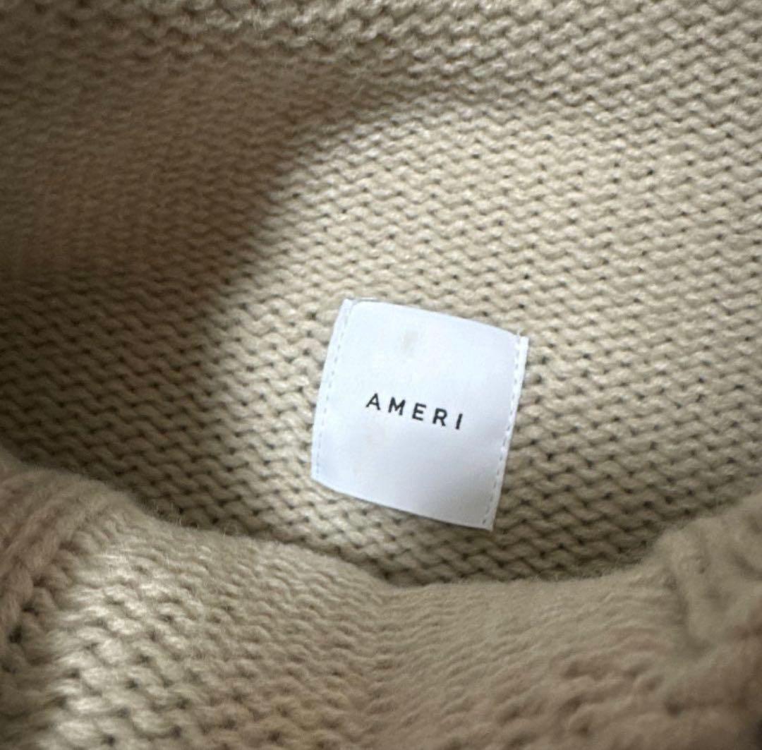 Ameri VINTAGE ファーブレイド ケーブルニット