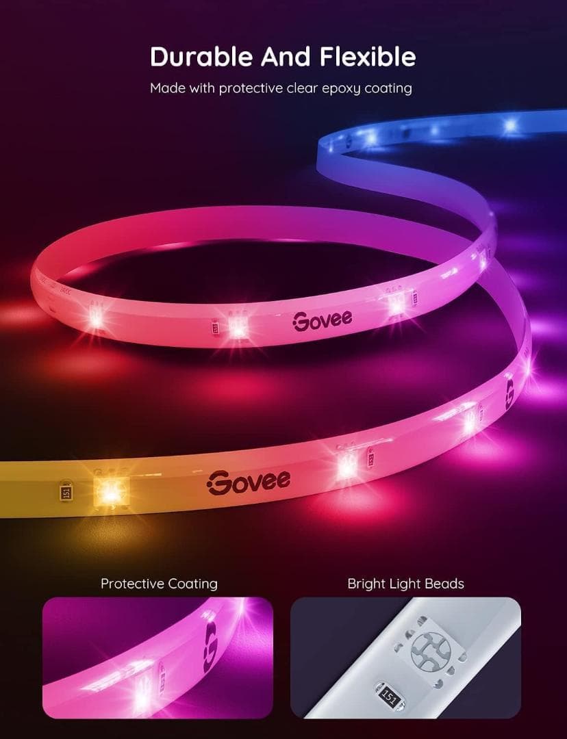 シーリングライト・天井照明 Govee RGBIC PRO led striplight 20m H619E