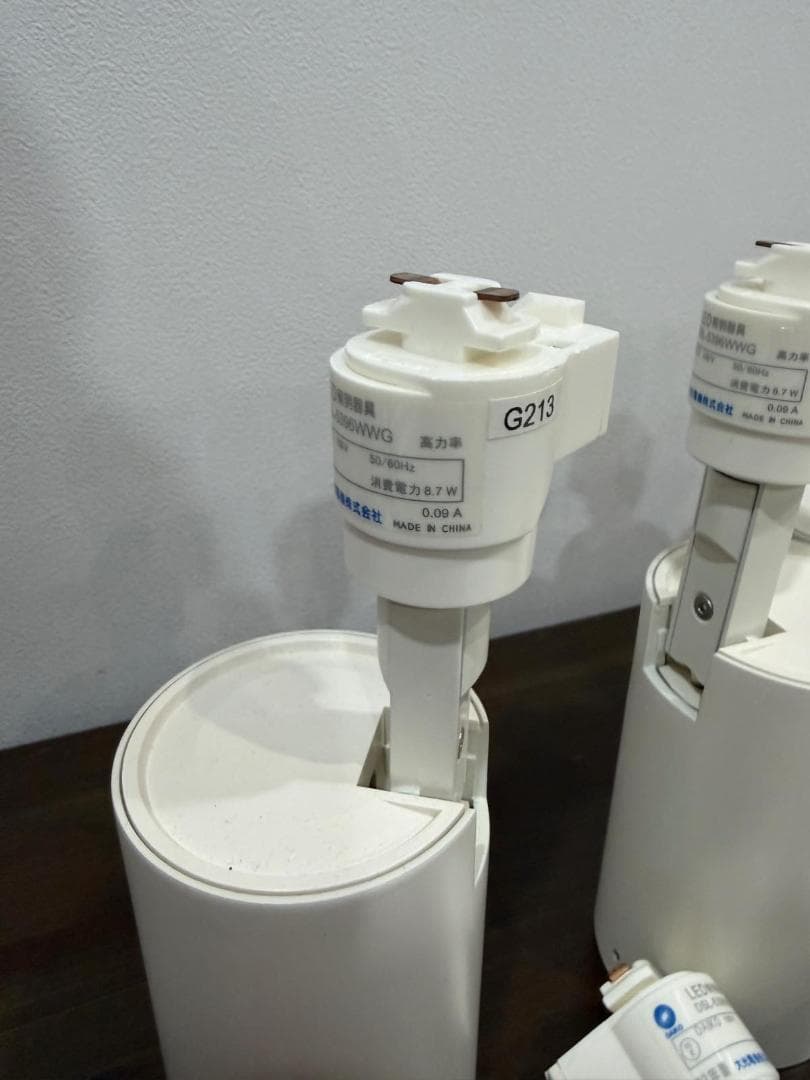 ダクトレール用LEDスポットライト G213 ホワイト 12個セット_B