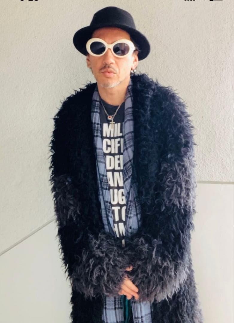 LAD MUSICIAN シャギーファーロングカーディガン 46