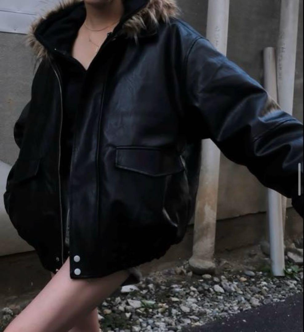 ジャケット・アウター felim LEATHER BOA JACKET