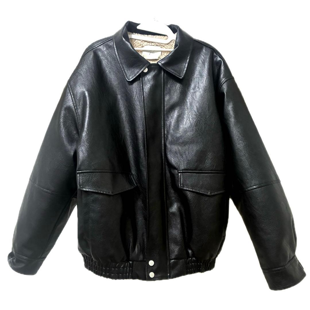 ジャケット・アウター felim LEATHER BOA JACKET