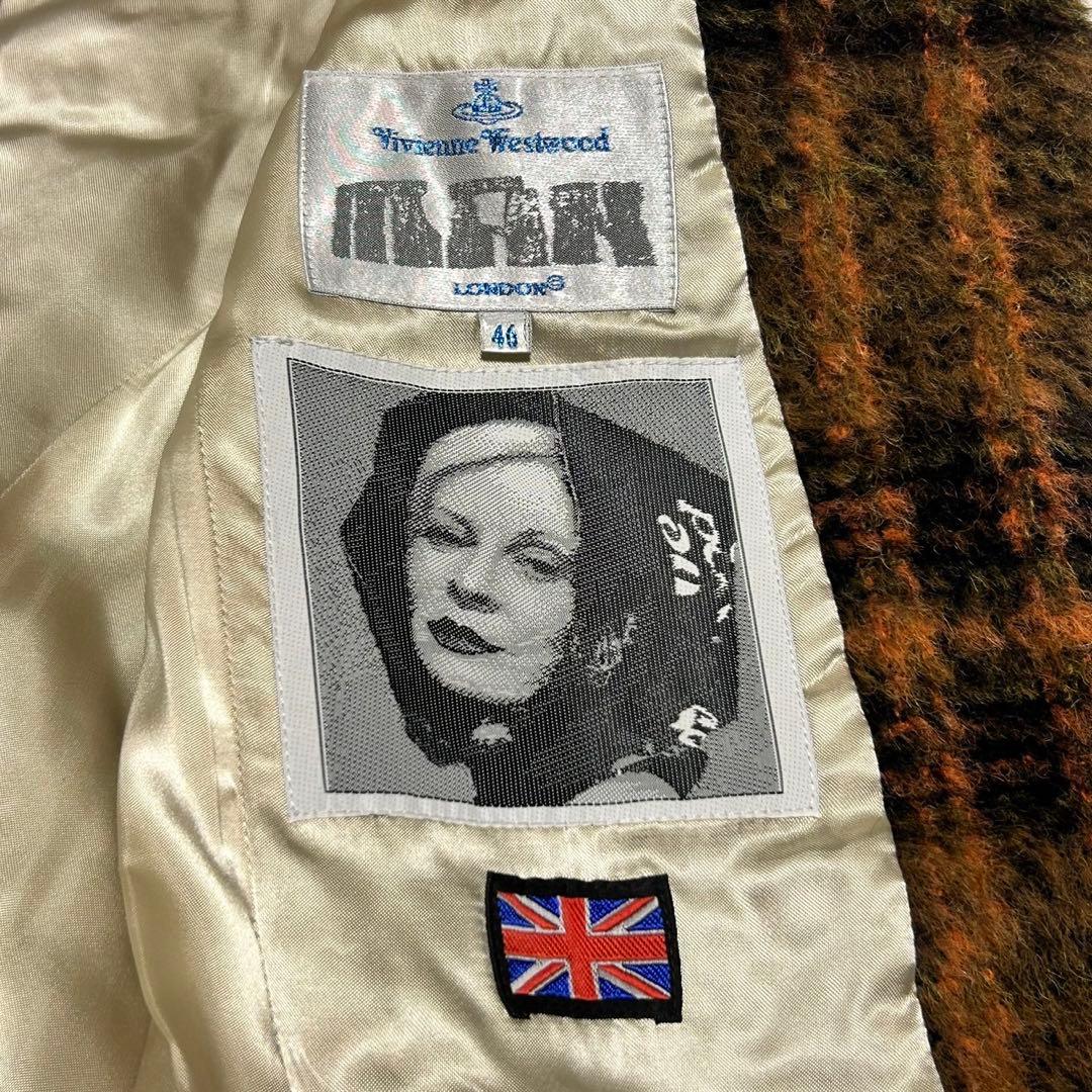希少 ヴィヴィアン Vivienne オーブ アルパカ ロングコート チェック