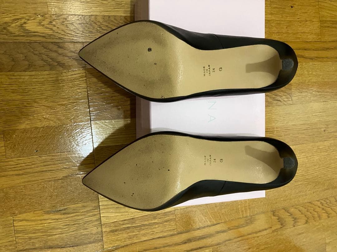 じゅんじゅん　ダイアナ ブラック ポインテッドトゥパンプス　日本製　美品