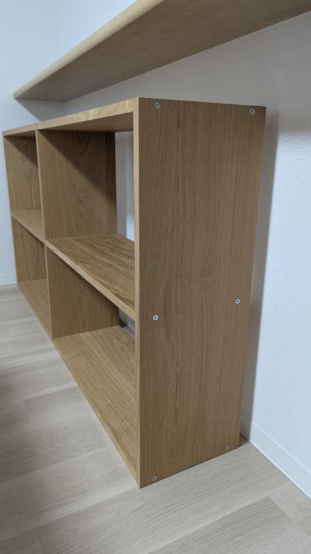 無印良品 スタッキングシェルフ・ワイド・２段・オーク材＋追加2段
