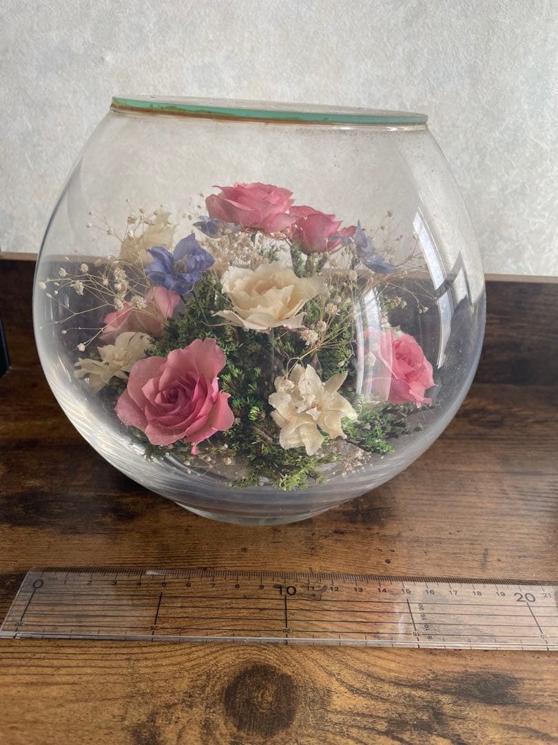 ドライフラワーボウル　レンデフロール ギフト　花　レトロ　インテリア
