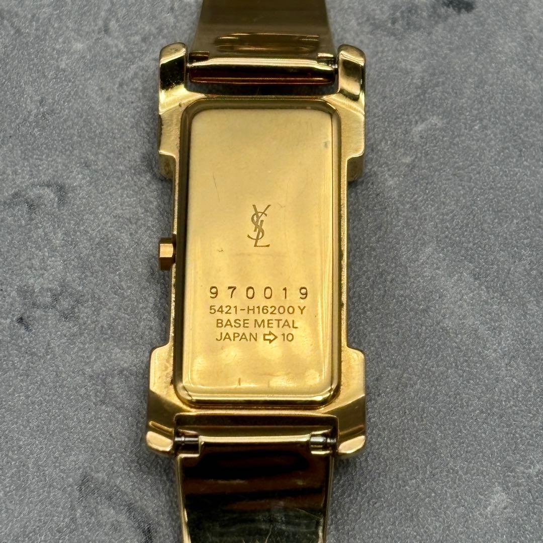 稼働✨イヴサンローラン コマ　箱付き　腕時計　カサンドラ QZ レディース