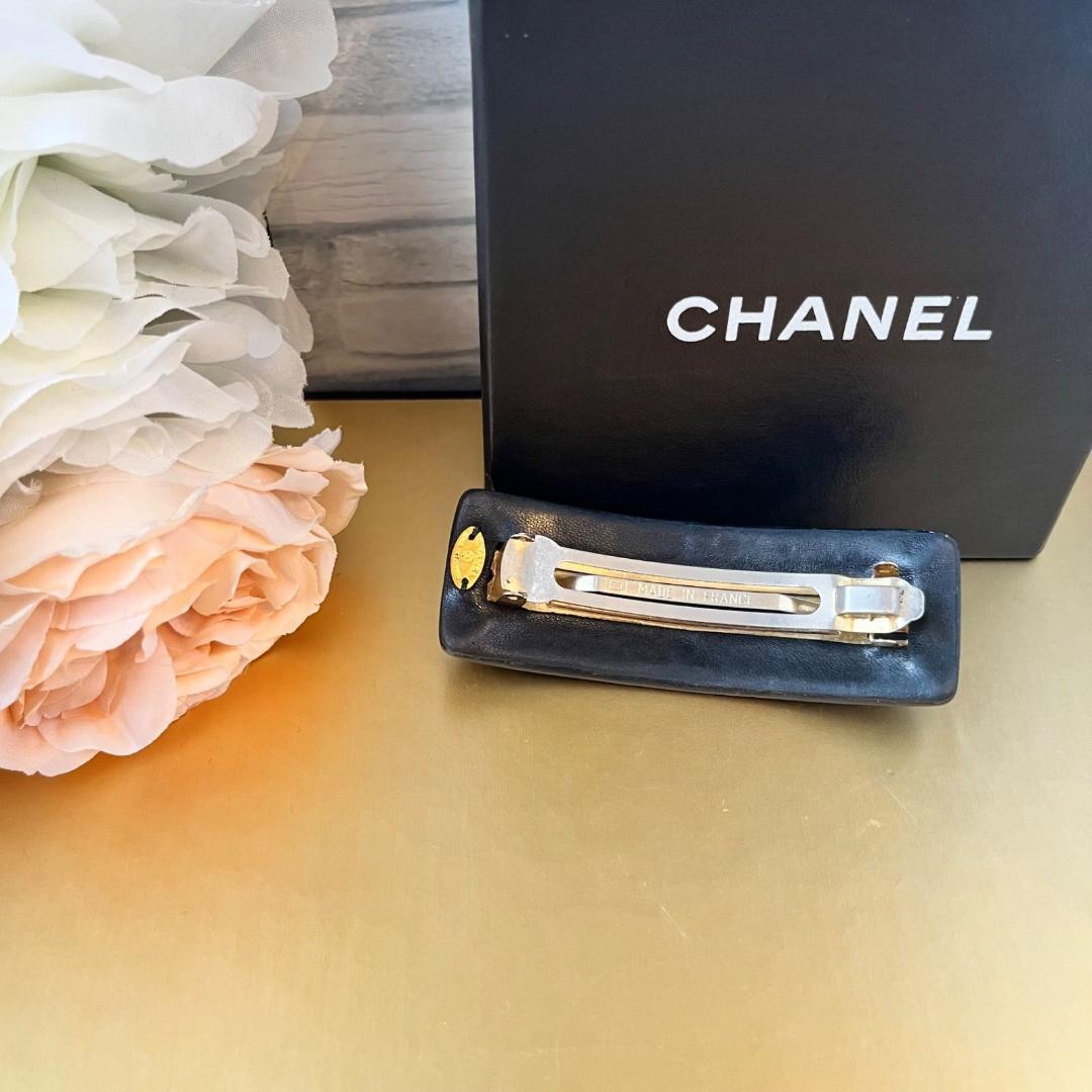 【希少】CHANEL バレッタ ゴールド ターンロック ヘアアクセサリー