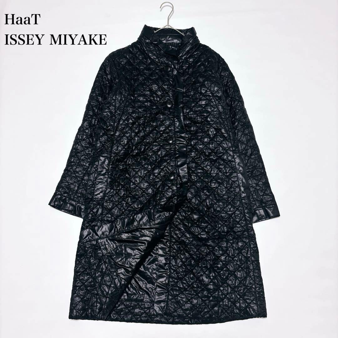 未使用級♡ハートイッセイミヤケ キルティング 中綿コート 2way ロング丈 M