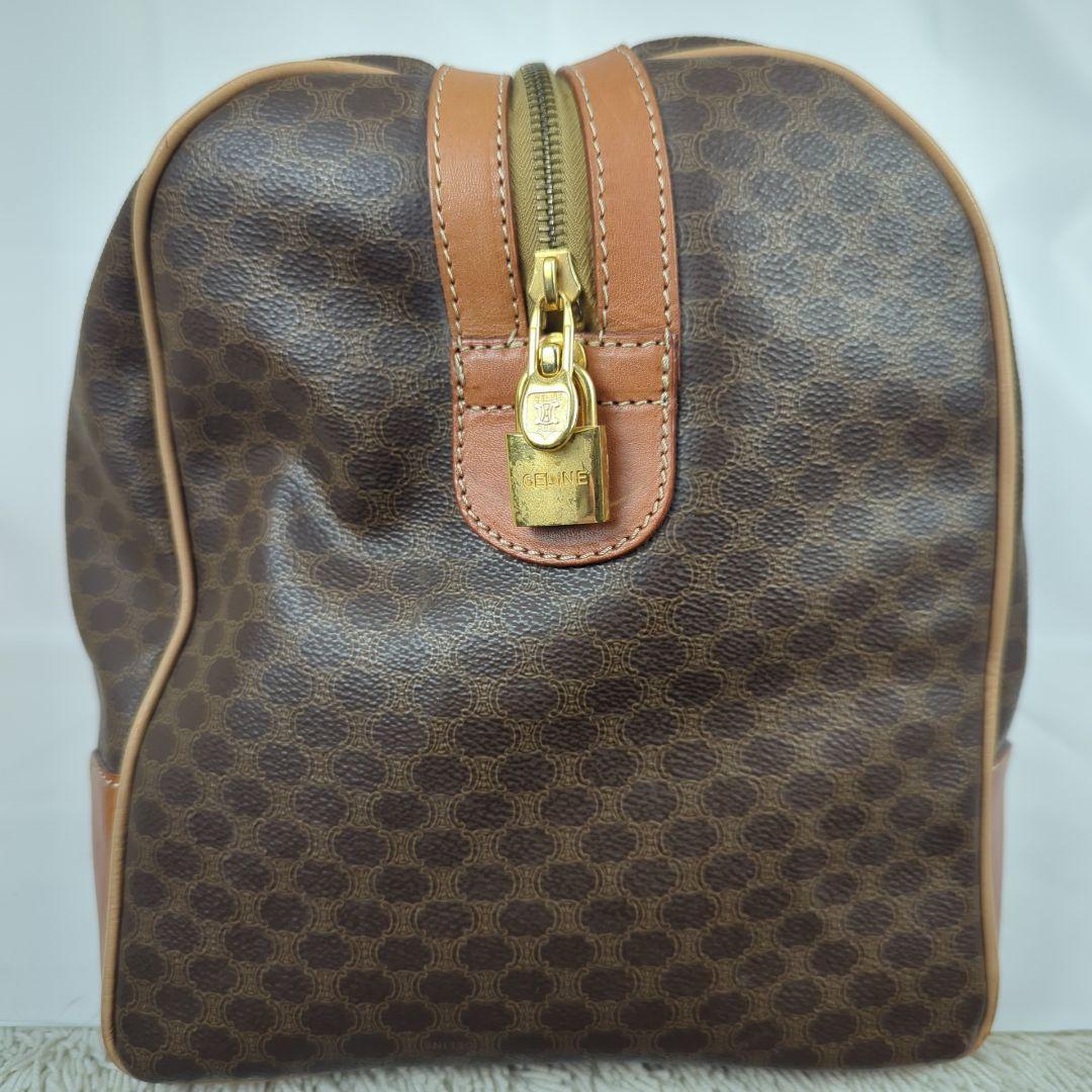 CELINE セリーヌ マカダム ボストンバッグ 旅行カバン 大容量