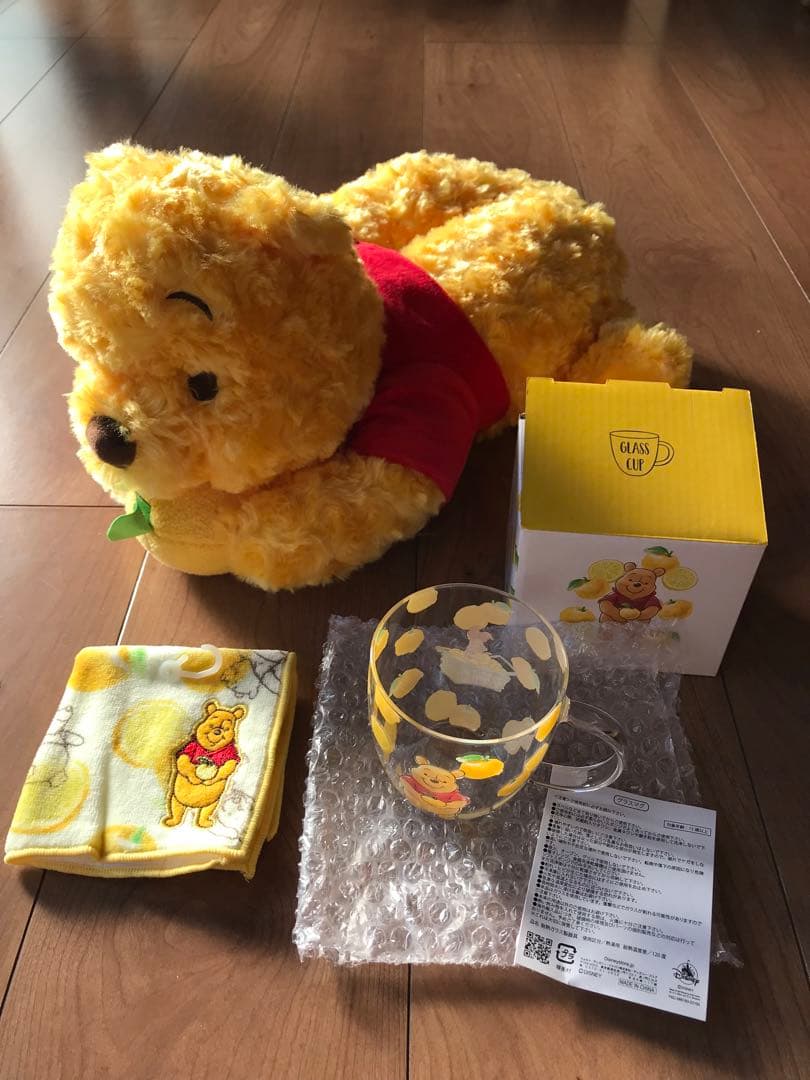 Disney プーさん　ティッシュボックスカバー＆耐熱マグ＆ハンカチセット
