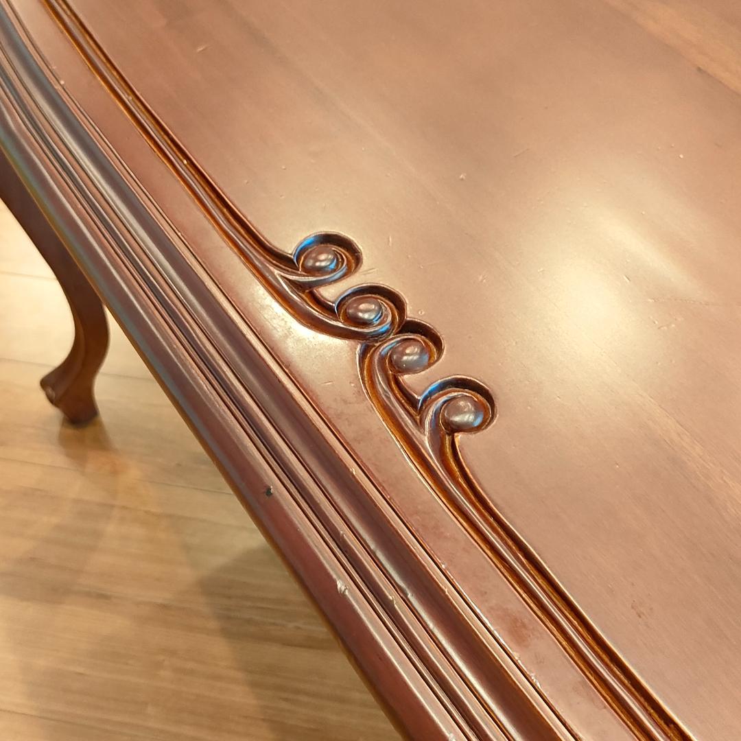 アンティーク　ダイニングテーブル　猫脚　ロココ調