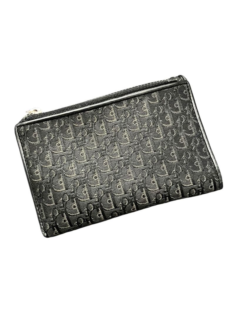 Christian Dior ディオール オブリーク 3つ折り財布 トロッター黒