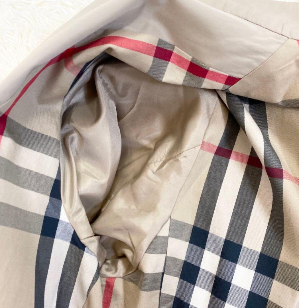 【極美品・XL】バーバリー ステンカラーコート メガチェック オーバーサイズ