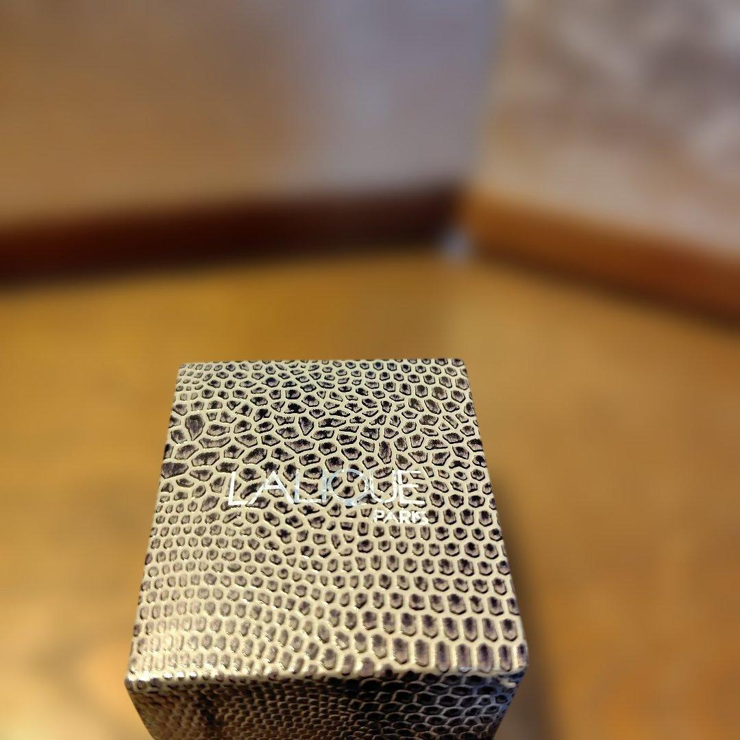 お年玉価格　LALIQUE ブラッククリスタルリング