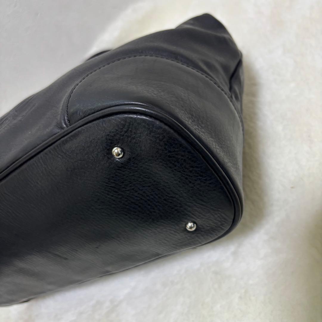 【極希少】ラルフローレン トートバッグ レザー エンボスロゴ 2way 収納袋