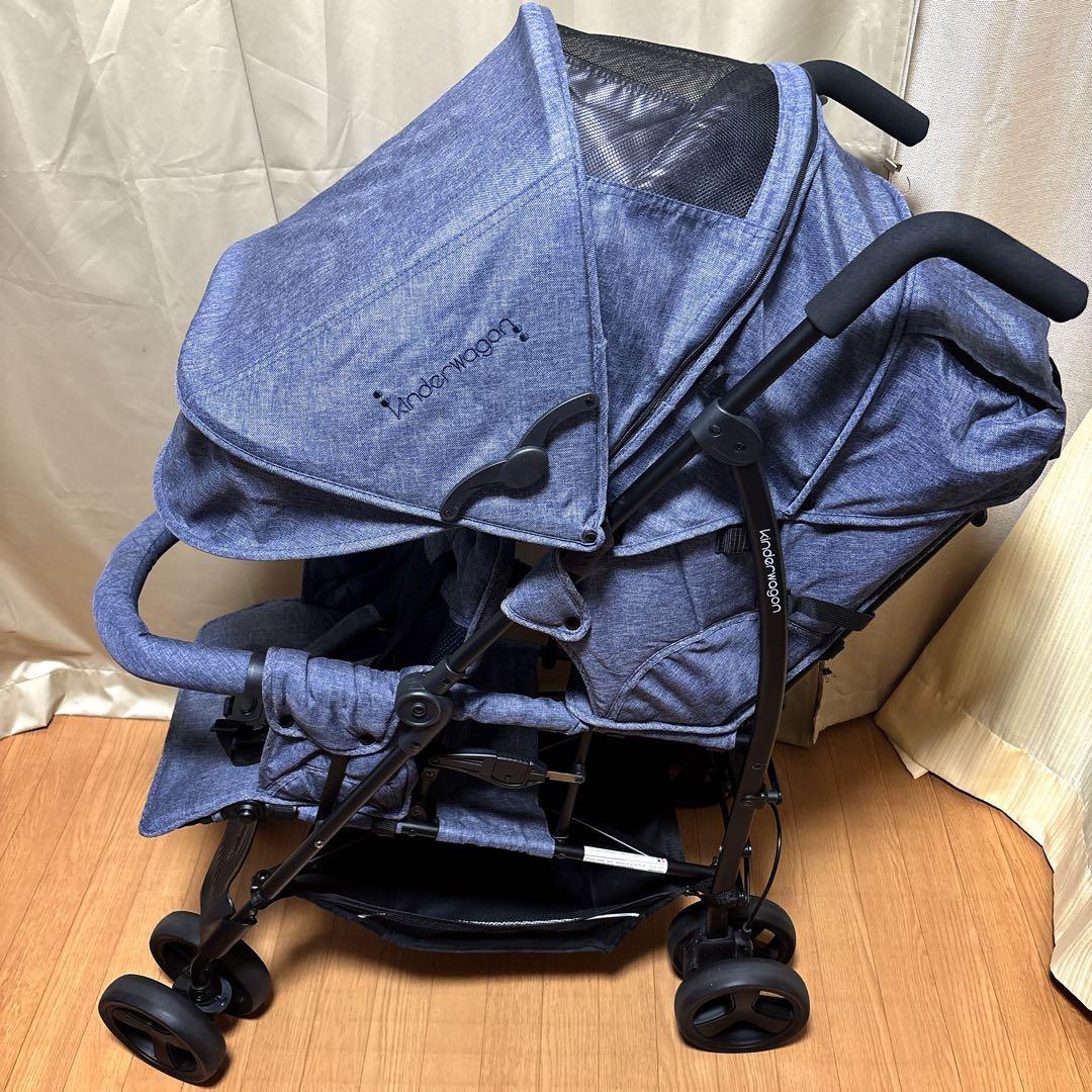 【美品】日本育児 Kinderwagon 二人乗り ベビーカー HOP 2019