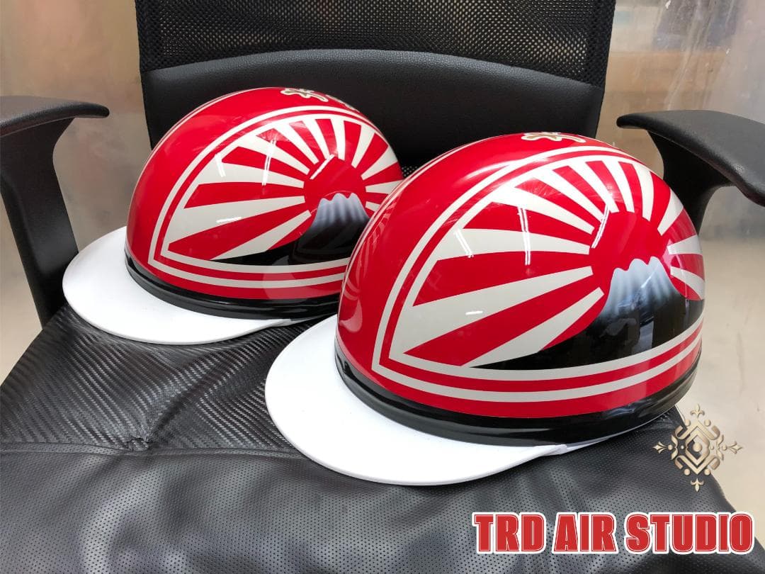 コルク半　カスタム　富士日章　単品　三つボタン　赤白　送料無料