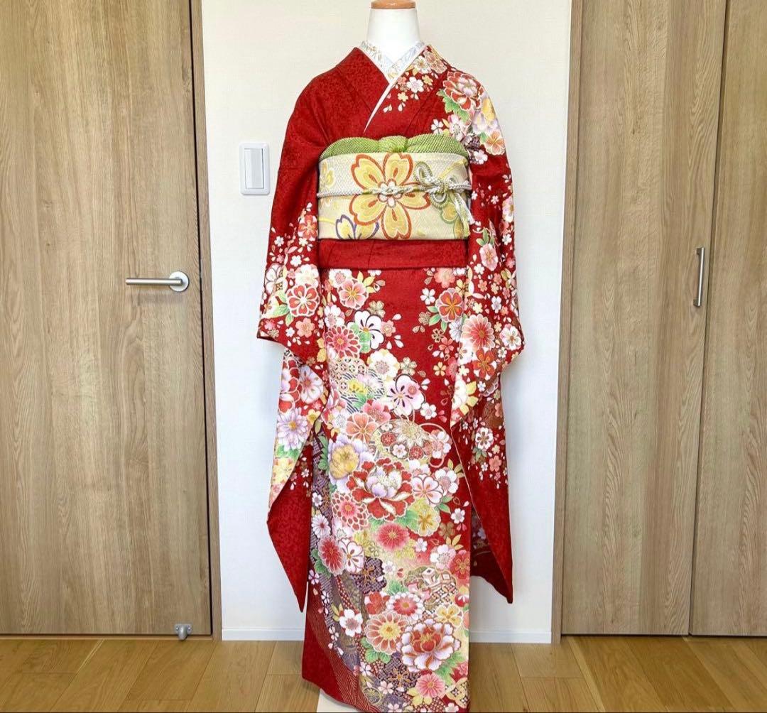 値下げ中・振袖6点♡成人式 フルセット♡赤